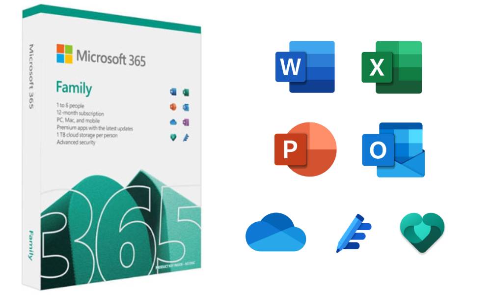 MICROSOFT 365 Family - 12-Month Subscription, 6 Users